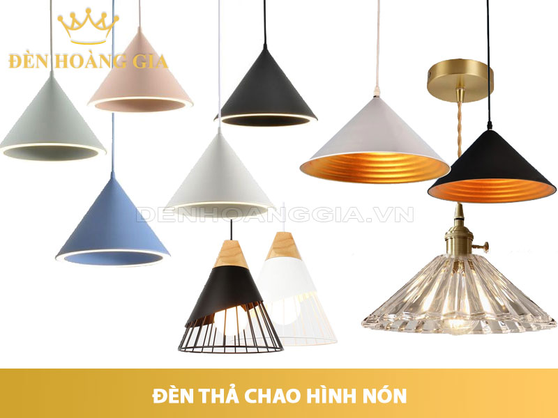 Đèn thả chao hình nón