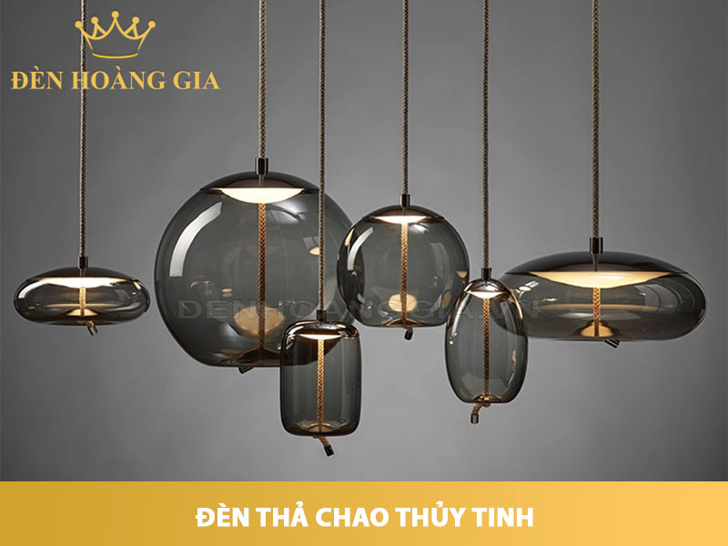 Đèn thả chao thủy tinh