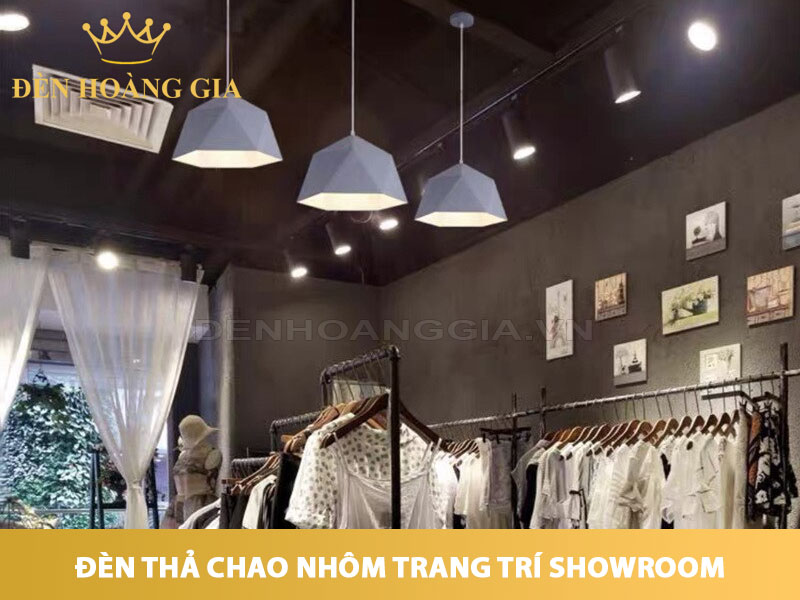 Đèn thả chao nhôm trang trí văn phòng, studio, showroom
