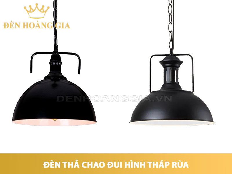 Đèn thả chao nhôm có đui hình tháp rùa