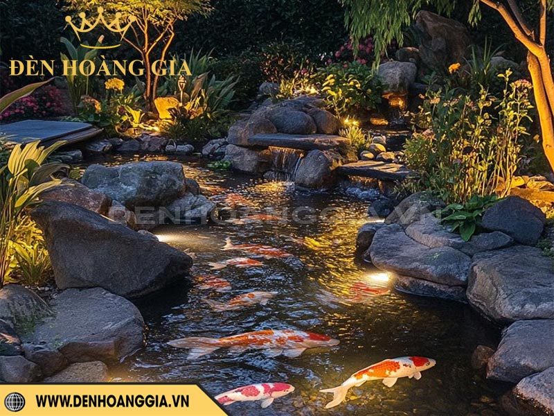 Mẫu sân vườn cá Koi 
