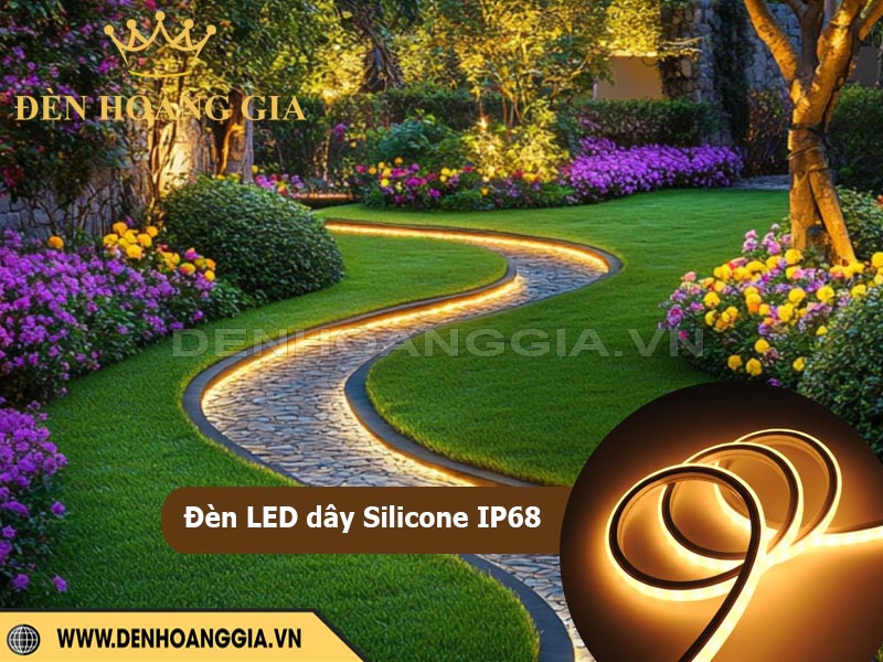 Đèn LED dây Silicone IP68 chống nước không sợ mưa