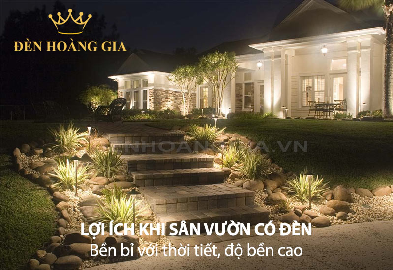 den-led-san-vuon-co-do-ben-cao