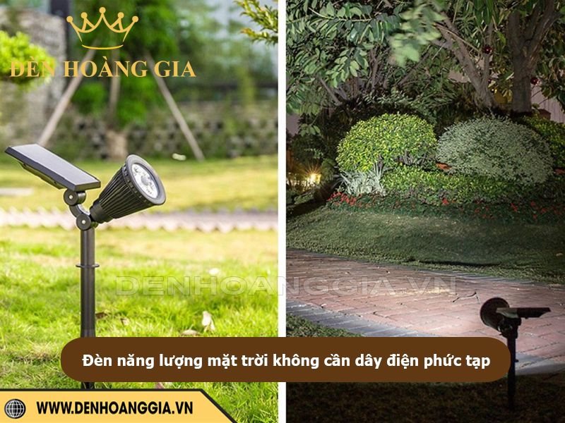 Đèn năng lượng mặt trời không cần dây điện phức tạp