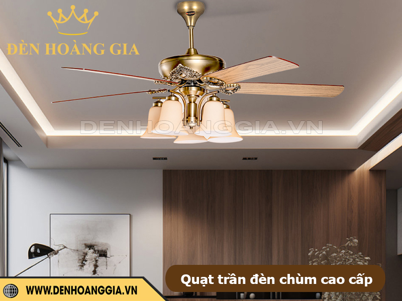 Quạt trần đèn chùm cao cấp