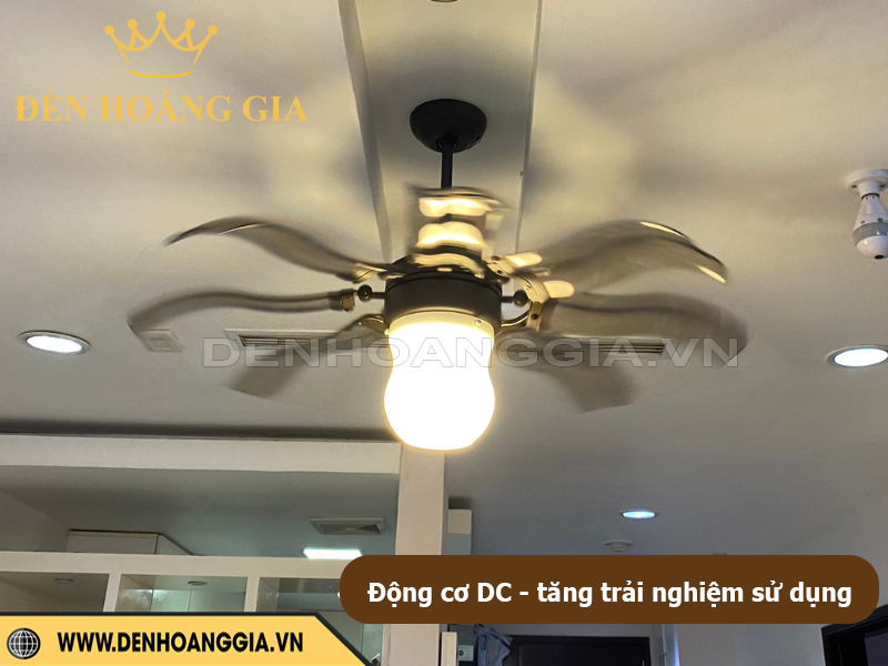 Quạt trần đèn động cơ DC giúp tăng trải nghiệm tiện nghi sử dụng
