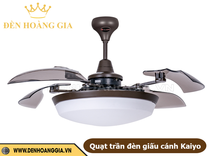 Quạt trần đèn giấu cánh Kaiyo TOYA 214