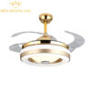 Quạt trần đèn trang trí loa nhạc Rolux-QTD-9118