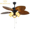 Quạt trần đèn trang trí Rolux-QTD-52YY-A709M