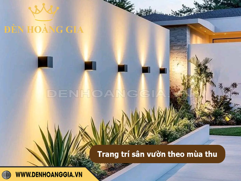 Trang trí sân vườn theo mùa thu