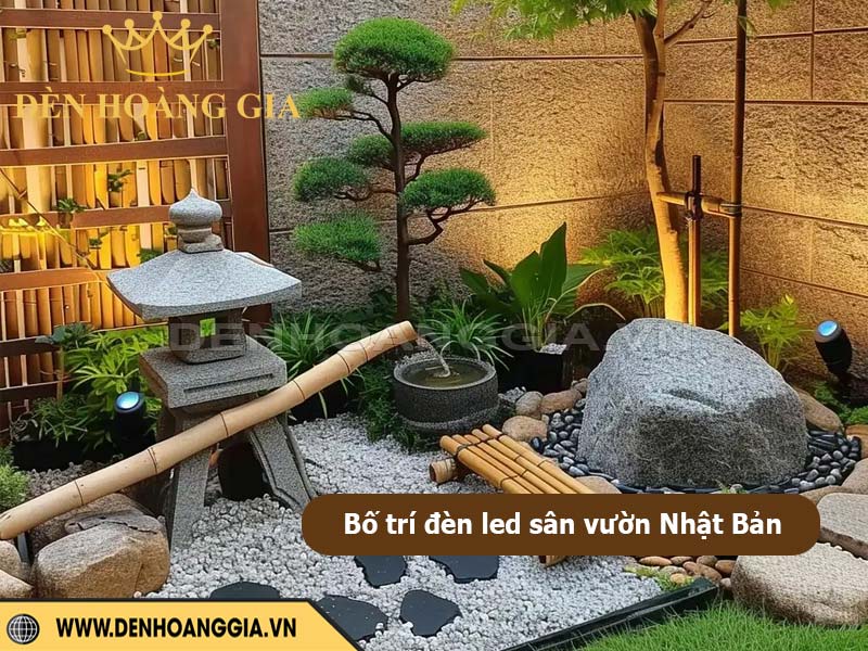Cách bố trí đèn sân vườn phong cách Nhật Bản