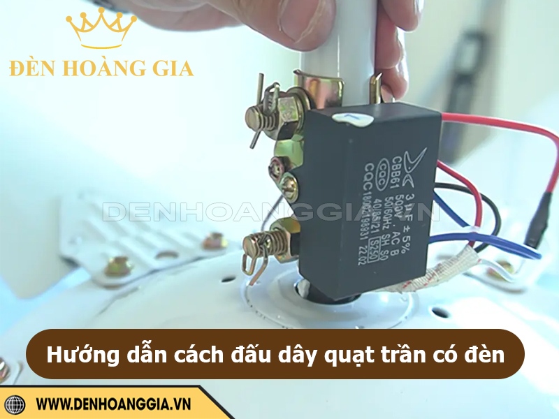 Cách đấu dây quạt trần có đèn