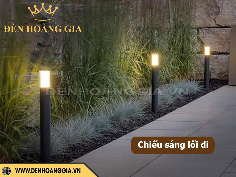 Ý tưởng chiếu sáng lối đi sân vườn đẹp tự làm