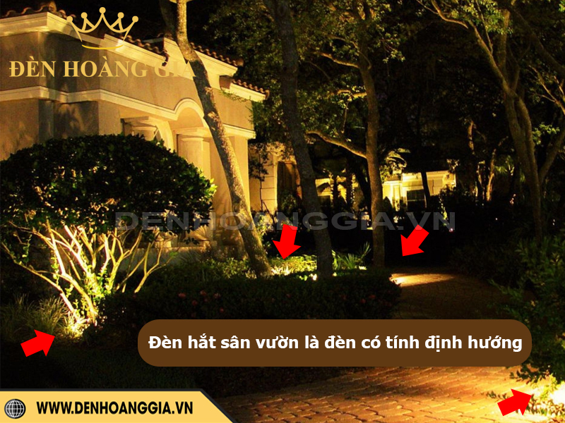 Đèn hắt sân vườn là loại đèn có tính định hướng trong chiếu sáng