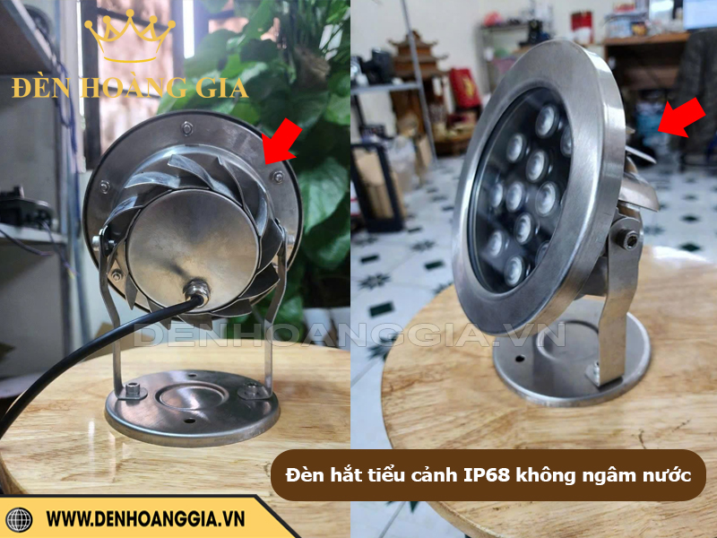 Đèn hắt sân vườn Inox 304 IP68 không ngâm nước