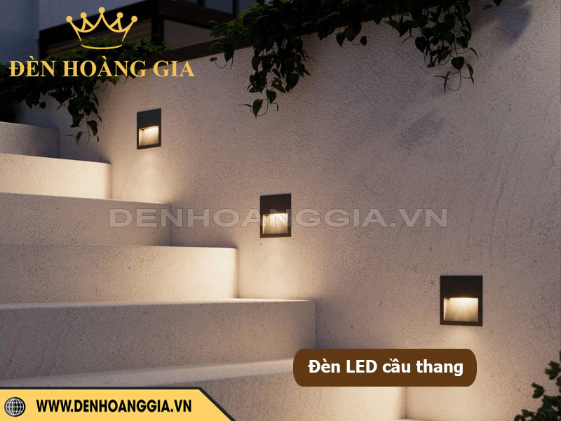 Đèn led âm bậc cầu thang ngoài trời chiếu sáng lối đi cầu thang