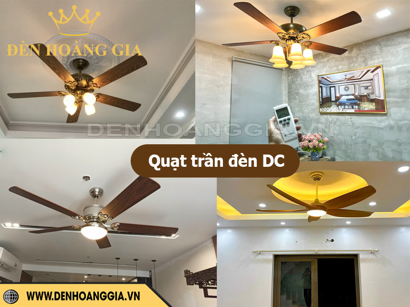 Quạt trần đèn DC