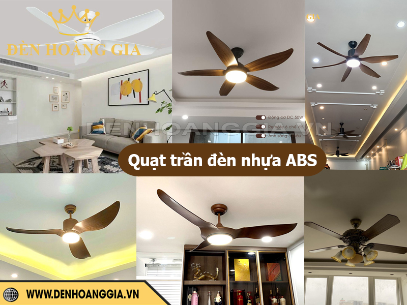 Quạt trần đèn cánh nhựa ABS