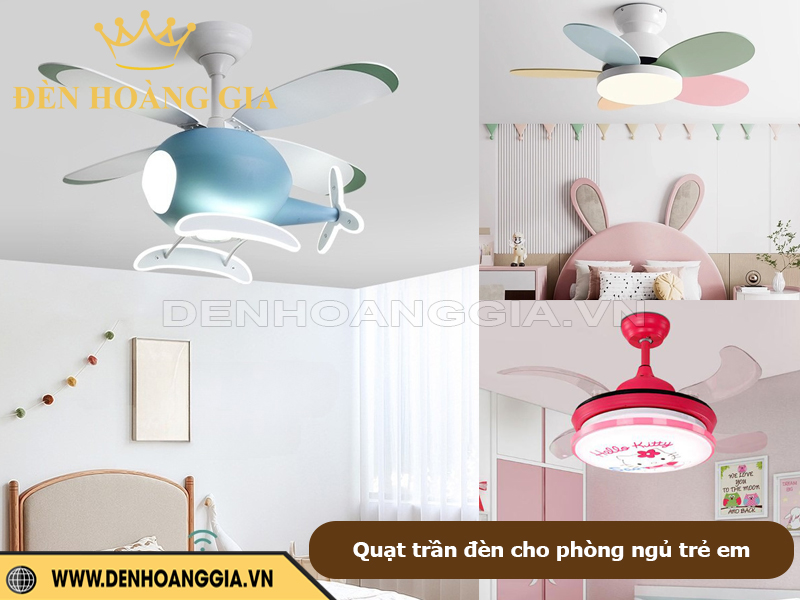 Quạt trần đèn phòng trẻ em