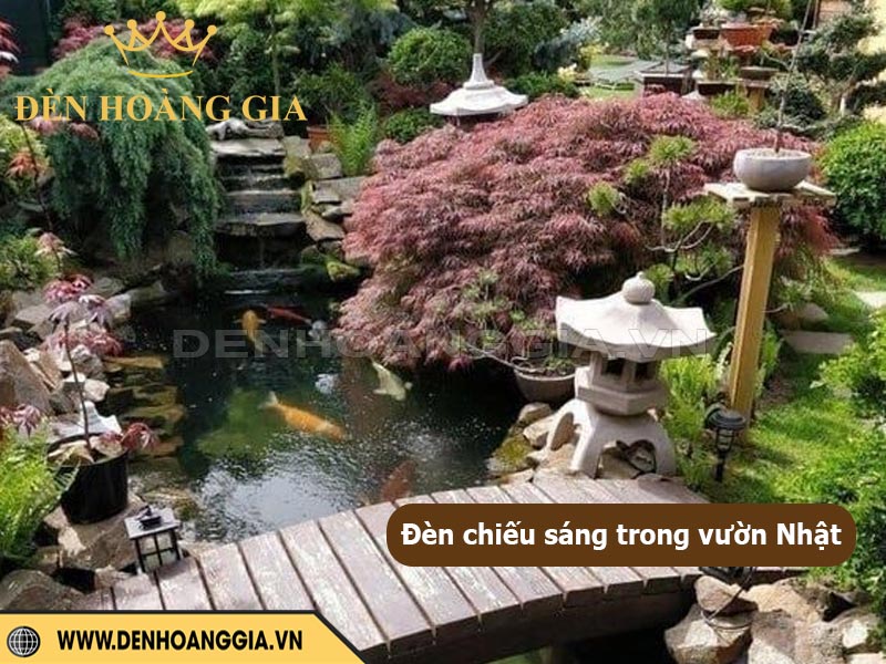 Thiết kế Đèn chiếu sáng trong sân vườn phong cách Nhật Bản