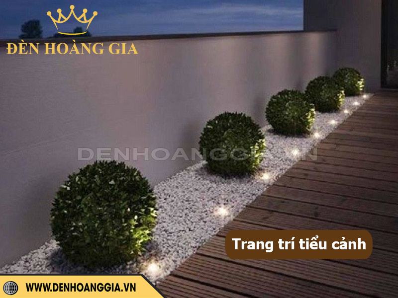 Tiểu cảnh đẹp tự làm tại nhà kết hợp đèn LED