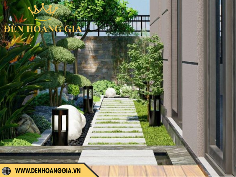 Đường luồng bên hông nhà tạo lối đi phụ tiện lợi