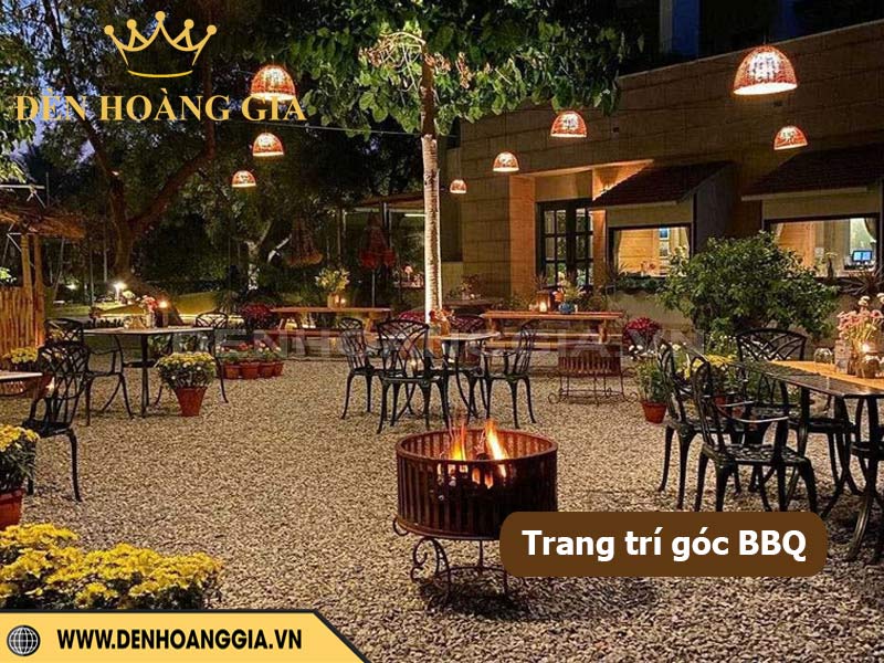 Ý tưởng trang trí sân vườn đẹp tự làm góc tiệc BBQ