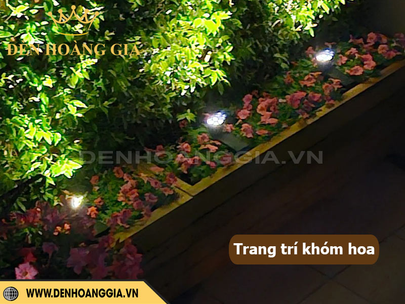 Ý tưởng chiếu sáng vườn hoa nhỏ lung linh với đèn led