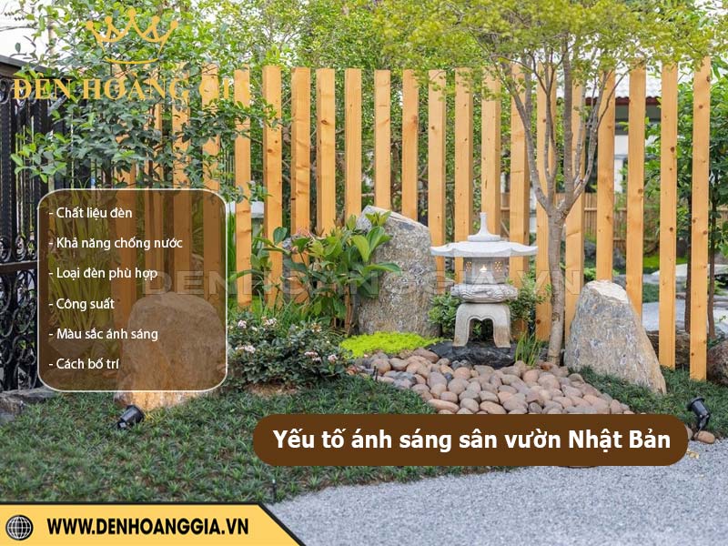 Loại đèn sân vườn Nhật Bản: đèn trụ đá, đèn chiếu cây, ...
