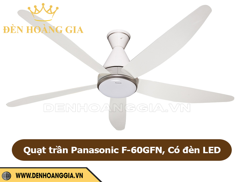 Quạt trần đèn Panasonic F-60GFN 5 cánh có đèn