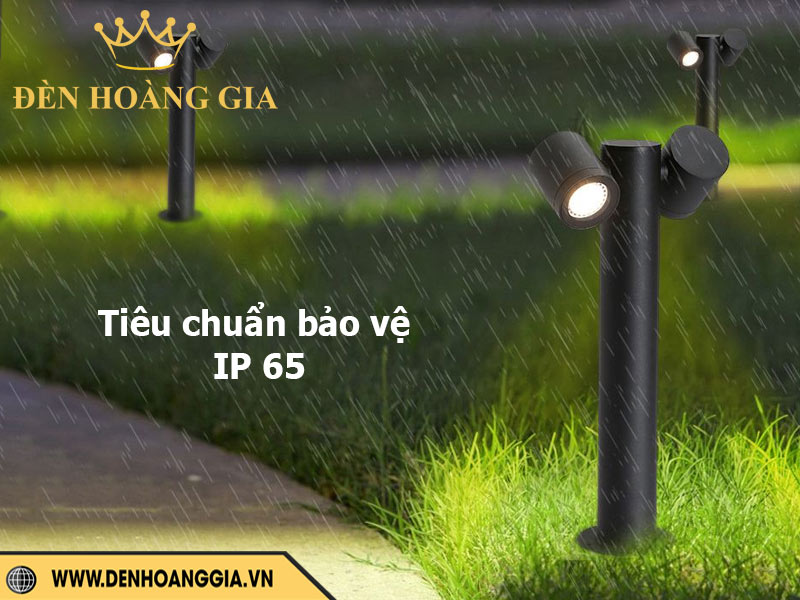 Đèn trụ sân vườn 2 đầu thiết kế đăt tiêu chuẩn IP65
