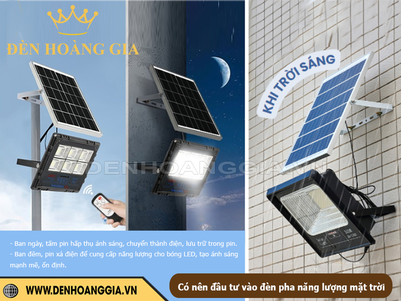 Có nên đầu tư vào đèn pha năng lượng mặt trời