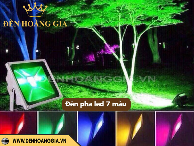 Đặc điểm cấu tạo của đèn pha led 7 màu