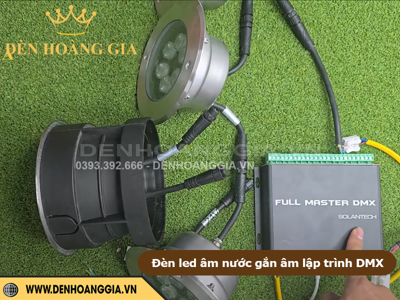 Đèn led âm nước gắn âm lập trình DMX