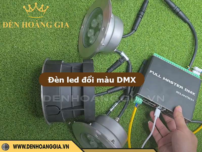 đèn đổi màu DMX trong chiếu sáng cảnh quan ngoài trời
