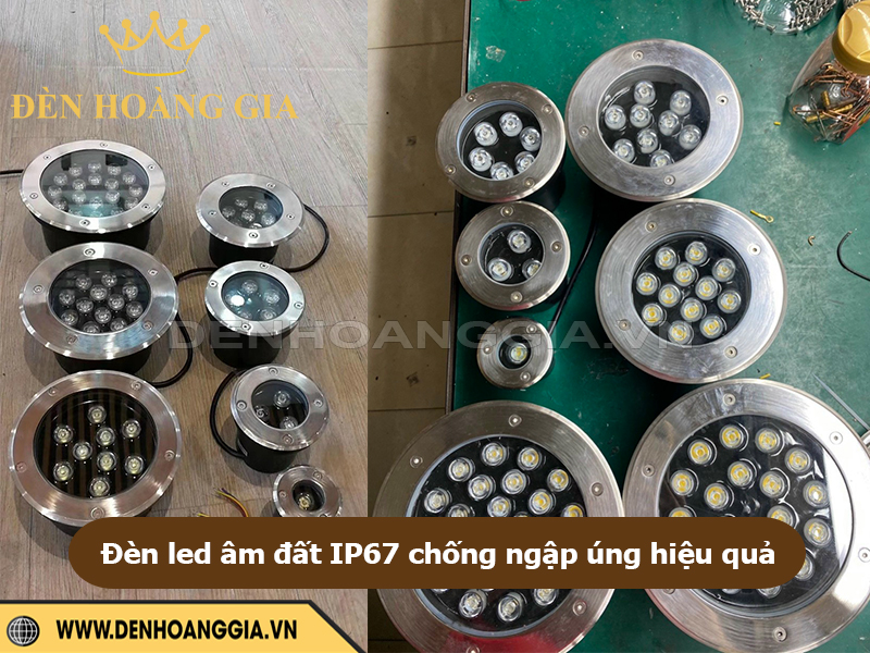 Đèn led âm đất IP67 chống ngập úng hiệu quả