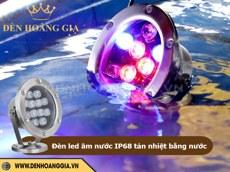 Đèn led âm nước tản nhiệt bằng nước