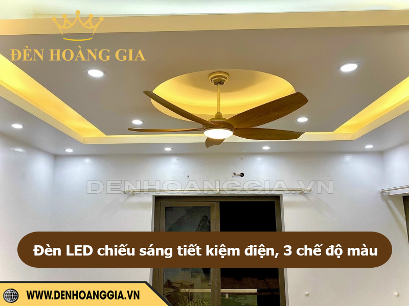 Đèn led chiếu sáng tiết kiệm điện, có 3 chế độ màu linh hoạt