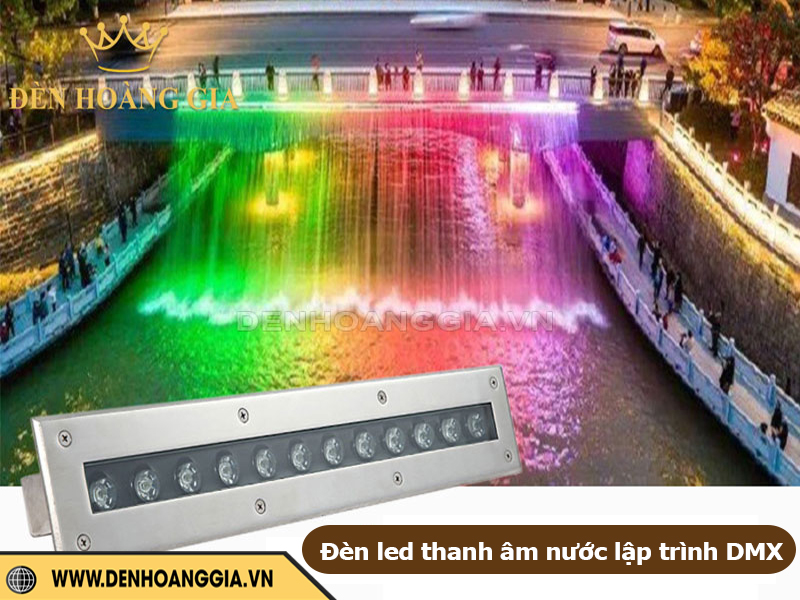 Đèn led thanh âm nước lập trình DMX