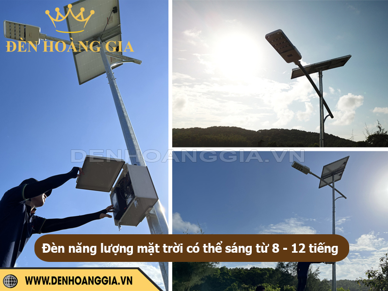 Đèn năng lượng mặt trời có thể sáng từ 8 -12 tiếng
