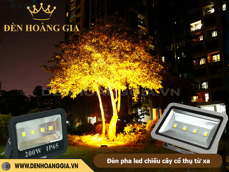Đèn pha led công suất lớn chiếu cây