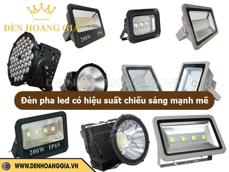 Đèn pha led có hiệu suất chiếu sáng mạnh mẽ