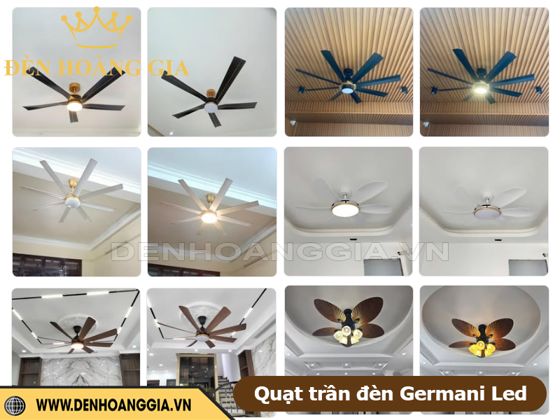 Quạt trần germani led