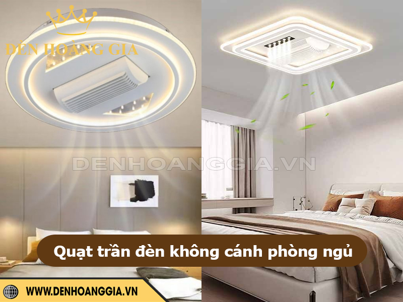 Quạt trần đèn không cánh cho phòng ngủ