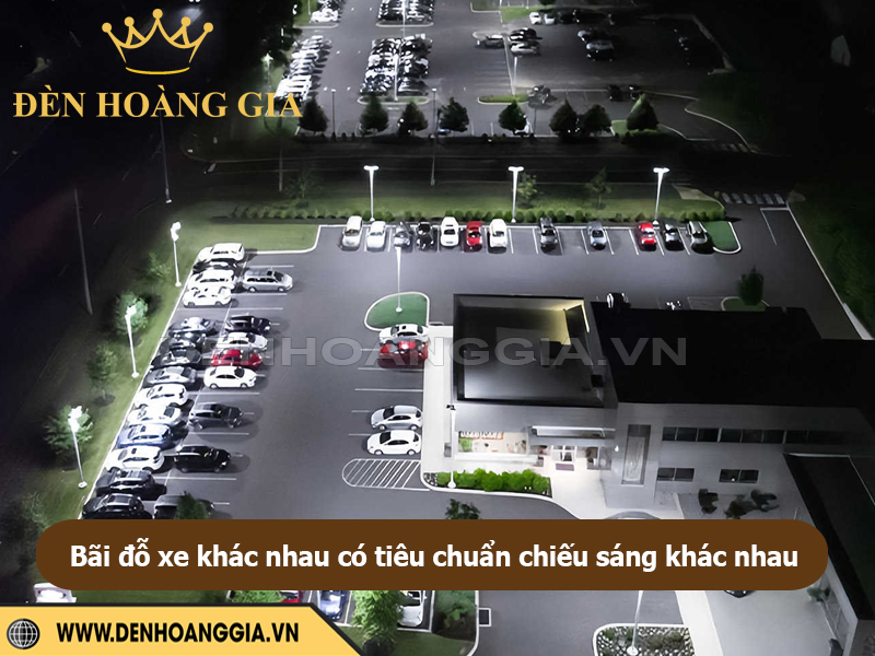 Tiêu chuẩn chiếu sáng cho bãi đỗ xe