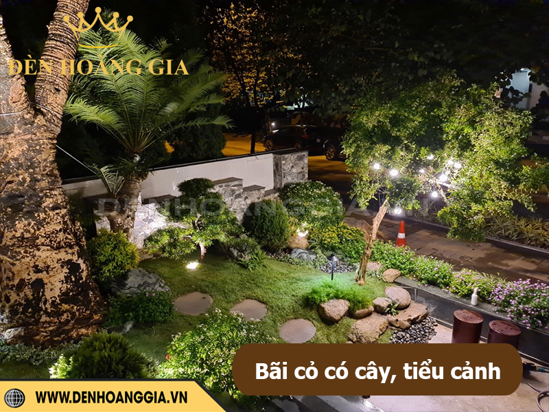 Bãi cỏ có cây, tiểu cảnh