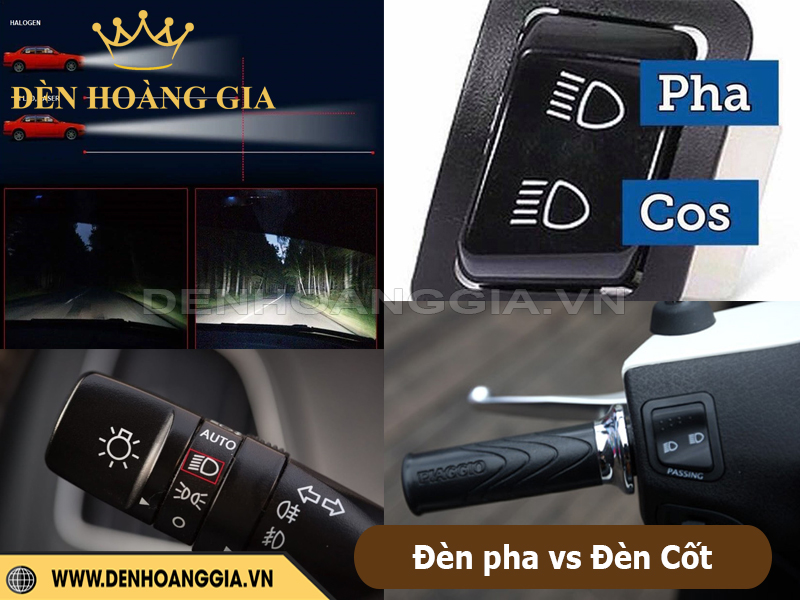 Đèn pha, đèn cốt