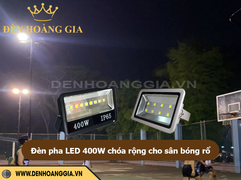 Đèn pha led chóa rộng cho sân bóng rổ