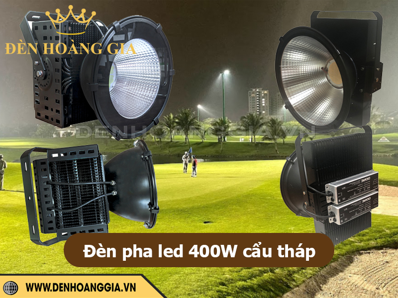 Đèn pha led 400W cẩu tháp