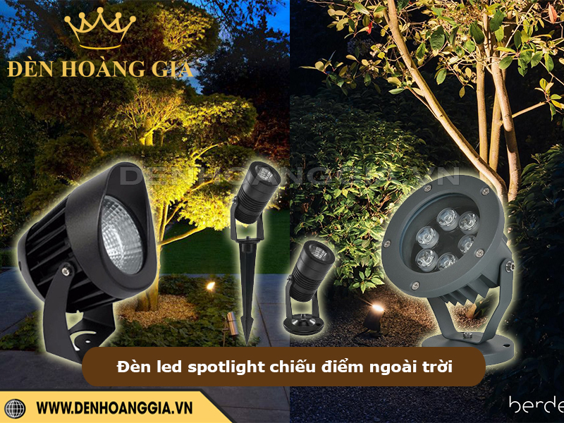 Đèn led spotlight chiếu điểm ngoài trời